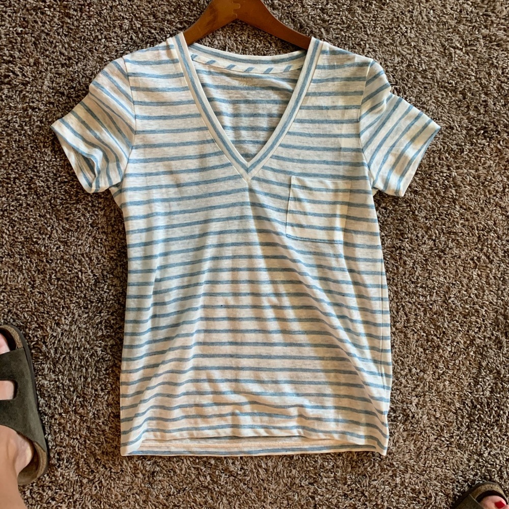 J. Crew linen tee size small